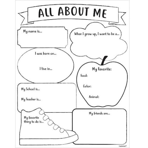 All About Me Activity Sheets 30ct - Walmart.com
