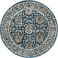 thumbnail image 2 of Traditional Jeopok Collection Area Rug Blue - 3'3" Round, 2 of 5