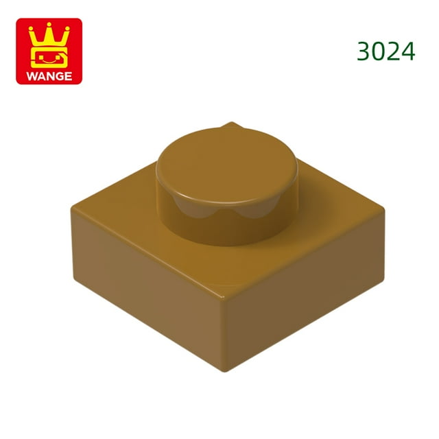 588Pcs/Lot 3024 1x1 Short 1-Hole Building Blocks Classic Base Parts Compatible with Bricks Children Toys Assembly Gift Box 4.Earth Orange about 588pcs