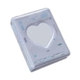 thumbnail image 1 of 3-Inch PVC Photo Card Album with Heart Cutout (40 Pockets) - Compact Idol Photocard Holder & Travel Memory Book, Multicolor, 1 of 7