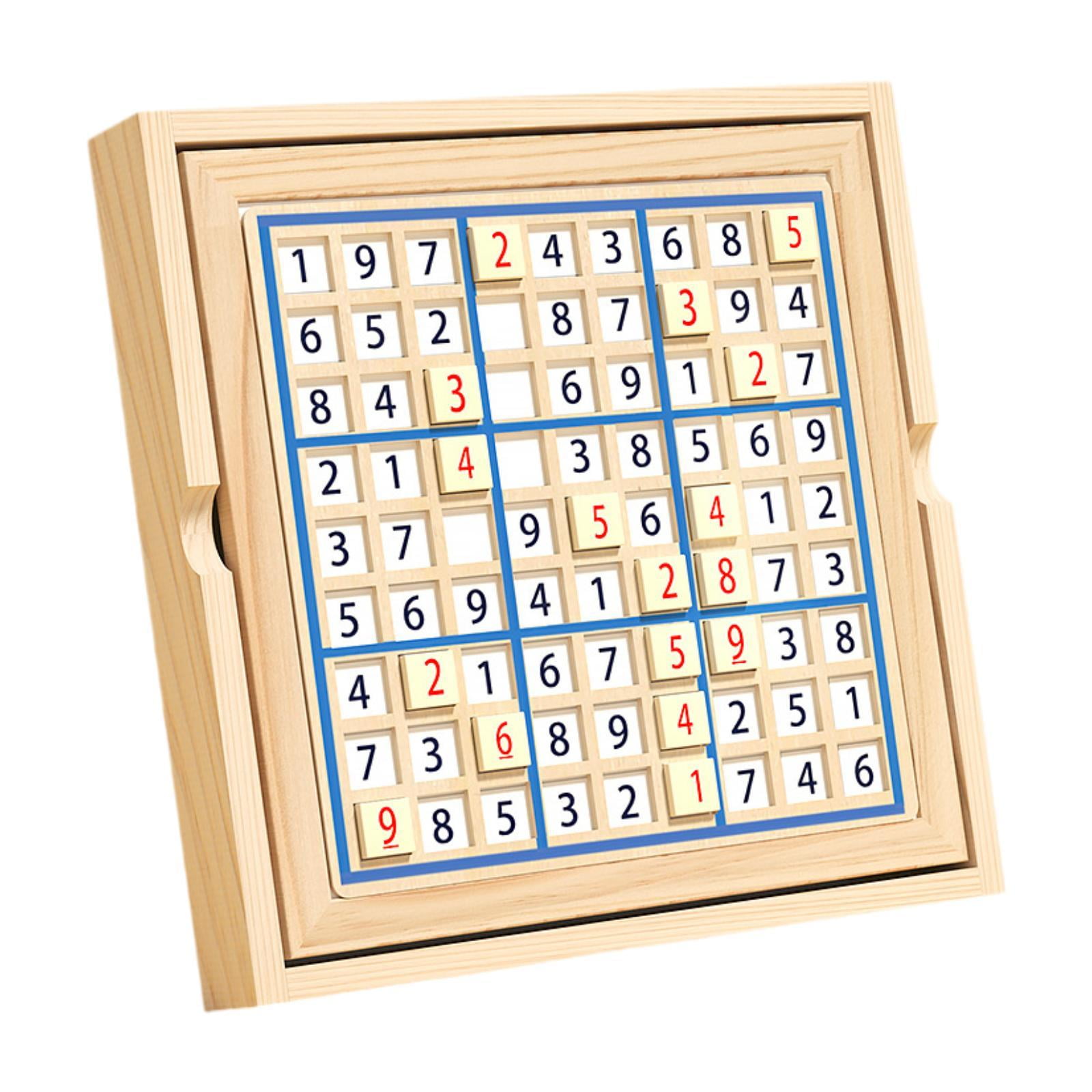Rompecabezas De Madera Sudoku Para Adultos – Juego De Mesa Educativo De Pensamiento Lógico, Tamaño 22x22 Cm