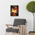 thumbnail image 2 of Cubist Candles Flames Surrealist Still Life Oil Painting Artwork Framed Wall Art Print A4, 2 of 4