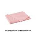 thumbnail image 3 of Double Brushed Microfiber Bed Sheet Set, Super Soft and Breathable Material, Skin-friendly Solid Color Design, for Dorm Room, Guest Bed, and Young Users' Bed, 1 Piece, Pink, by FAJHHA, 3 of 8