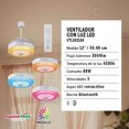 thumbnail image 2 of Ventilador con Iluminación Led Megaluz Lampara Led y Bocina, 2 of 4