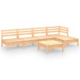 thumbnail image 2 of vidaXL 6 Piece Garden Lounge Set Solid Pinewood, 2 of 8