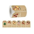 thumbnail image 2 of Clearance! CICRKHB Christmas Decorations Rectangle Roll Christmas Holiday Card Gift Packaging Cute Cartoon Decoration Sticker Label, 2 of 2