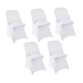 thumbnail image 3 of 5 fundas elásticas para sillas plegables, fundas para eventos y reuniones blanco, 3 of 9