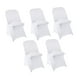 thumbnail image 3 of 5 fundas elásticas para sillas plegables, fundas para eventos y reuniones blanco, 3 of 9