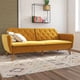 thumbnail image 1 of Novogratz Tallulah Memory Foam Futon, Convertible Couch, Sofa Bed, Living Room Furniture My Lux Decor Round, 1 of 10
