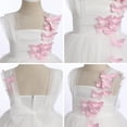 thumbnail image 6 of IBTOM CASTLE Toddler Baby Girls Birthday Party Dress Butterfly Embroidery Princess Tulle Tutu Wedding Pageant Evening Prom Ball Gown 5-6 Years White Butterfly, 6 of 8