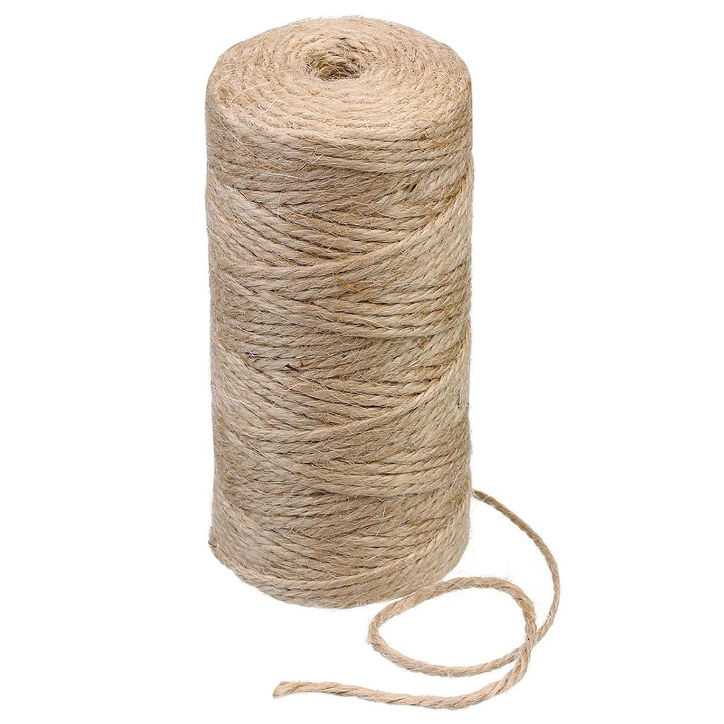 3mm Thick Brown Rustic Jute Twine Hessian String Cord Rope For