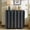 Black, variant on Win2win 2-Door Walnut Buffet Cabinet with Storage, Mid Century Modern Wave Design Sideboard, Wood Grain Credenza with Adjustable Shelves, Modular Accent Cabinet for Living Room, Dining Room & Hallway