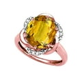 thumbnail image 3 of Star K � Large Oval 12x10mm Genuine Citrine Love Knot Big Stone Ring, 3 of 9