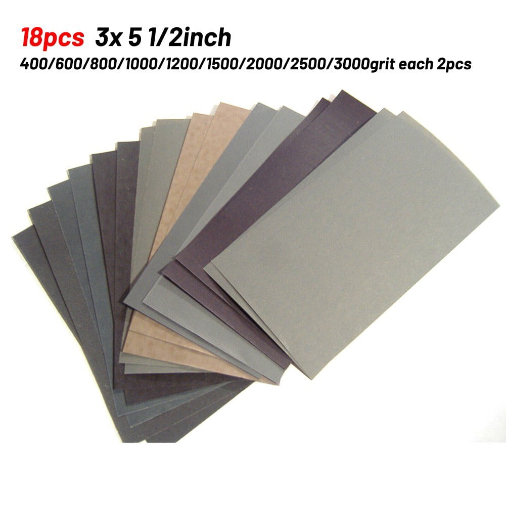 1200 WET AND DRY PAPER 800 2000 1500 1000 2500 GRIT 2 OF EACH SANDPAPER 