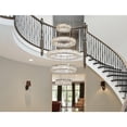 thumbnail image 3 of Home Decorative Monroe 25 Inch Led Five Ring Chandelier - Black, 3 of 9