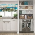 thumbnail image 5 of LALILO Kitchen Curtain Valance Beach Air Beach Florida Skyline Rod Pocket Window Curtain 52"x 18" Set of 2, 5 of 5