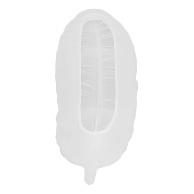Moldes de Resina de Silicona de Plumas Molde de Bandeja de Silicona en Forma de Pluma Molde Hecho a Mano de Resina Diy Bandeja de Joyería de U?as Molde de Resina Decoración Bandeja de Plumas Placa Par Ecomeon no