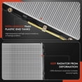 thumbnail image 6 of A-Premium Engine Coolant Radiator Assembly with Transmission Oil Cooler Compatible with Toyota Highlander 2009 2010 2011 2012 2013 L4 2.7L, Automatic Transmission, Replace# 160410V050, 6 of 8