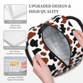 thumbnail image 3 of Balery Brown Black Cow Bolsa de Almuerzo para Mujeres, Caja de Almuerzo, Bolsa de Almuerzo Pequeña Impermeable, Tote de Almuerzo Reutilizable con Gran Capacidad, 3 of 6
