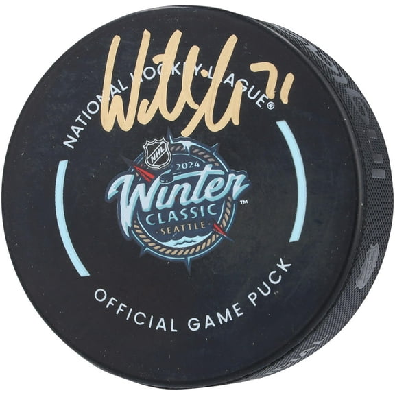 William Karlsson Vegas Golden Knights Autographed 2024 Winter Classic Official Game Puck - Fanatics Authentic Certified