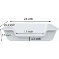 thumbnail image 4 of 1 Pack of Extra Large Cat Litter Box (ABS Material), Low Entry Senior Litter Pen for Geriatric Kitty Big Cats, Jumbo Pet Safe Litter Boxes Tray for Indoor Pets Potty (Gray, 24" L x 20" W), 4 of 15