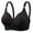 Black, variant on Mgmyaa Women's Full Bust Plus Size Wirefree Minimizer Comfort Bra Non-Padded Support Seamless Bralette Anti-Bulge Everyday Underwear