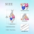 thumbnail image 7 of Taioiat Double Birthstone Necklaces for Women 18K Gold Plated Birthstone Rose Flower Jewelry Anniversary Valentines Day Mother's Day Birthday Gifts for Her Wife Girlfriend Mom, 7 of 7
