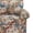 Blooms Orange, variant on DREAMSIDEA Square Accent Chair Upholstered Striped Armchair for Living Room with Wood Legs & Wide Seat, Light Gray White