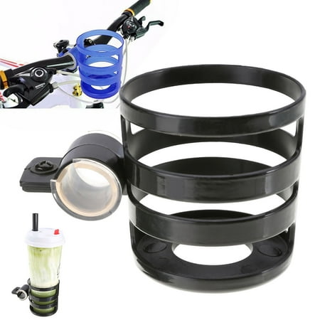 Cup Holder For Stationary Bike Universal Fit Bicycle Cycling Handlebar Mount Water Bottle Holder Cup Cage Rack for MTB Bike Baby Carriage Color:Black ()