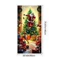 thumbnail image 3 of ‌Christmas Door Cover - 35.43in x 70.87in Santa Claus & Festive Decorations,Christmas Home Decor for Holiday Atmosphere,Door Porch Covers for Home Party Holidays Decoration‌, 3 of 6