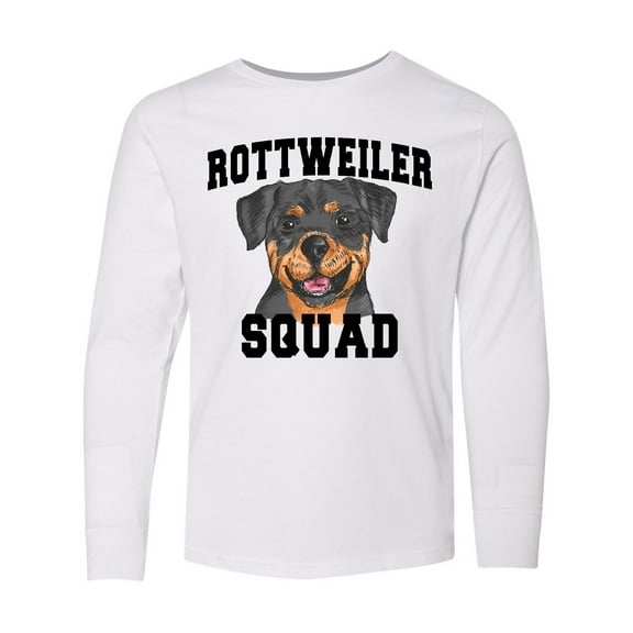 Inktastic Dog Rottweiler Squad Long Sleeve Youth T-Shirt