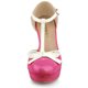 thumbnail image 3 of De mujer Plataforma Lazo T Correa Tacones gruesos Salón Rosa caliente 40, 3 of 7