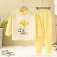 thumbnail image 2 of UAYOTSE Toddler Girls Boys Cotton Long Sleeve Top Pants Set 6 12 18 24 Months 2T 3T 4T Fit Soft Casual Home Outfit 2PCS Size 7-8 Years, 2 of 9