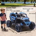 thumbnail image 2 of iYofe 24V Ride on Toys for Big Kids, 2 Seater Kids Electric Car W/Parent Remote, 4 Wheeler Suspension, Bluetooth, Music, Led Light, Kids' Electric Vehicles for Girls Boys 4-8, Blue, Battery Powered, 2 of 8