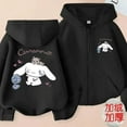 thumbnail image 4 of Kawaii Sanrio Cartoon Hoodie My Melody Autumn Winter Keep Warm Jacket Fit Adult Child Parent-Child Clothing Coat Girl Gift, 4 of 29