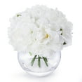 thumbnail image 2 of Enova Home Artificial Peony Flower Arrangement in Clear Glass Vase With Faux Water, 2 of 3