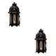 thumbnail image 4 of Ounissouiy Candelero clásico marroquí a prueba de viento, candelabro colgante de cristal de hierro votivo, farol para fiesta, hogar, boda, Type1 NO1, 4 of 6