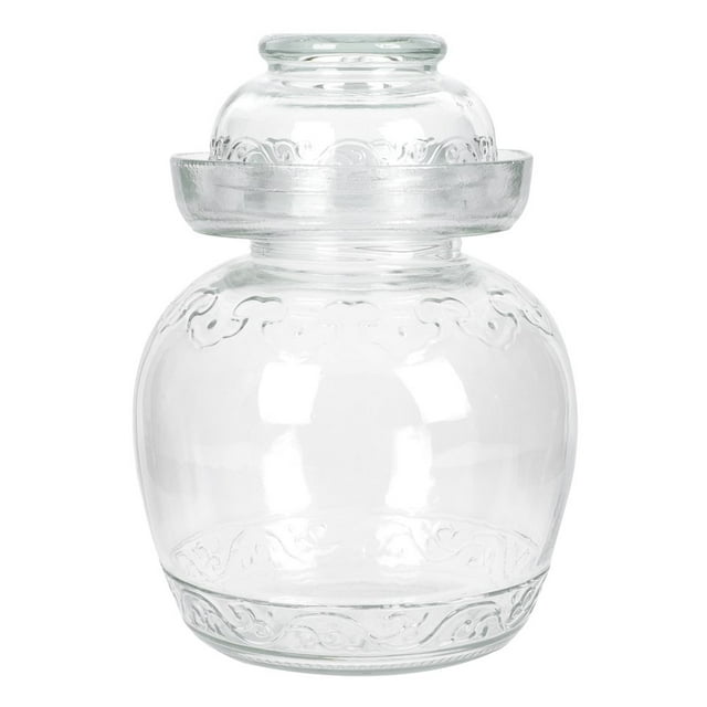 Jar Pickle Glass Fermenting Crock Fermentation Kimchi Kitchen Can Pot Lid Pickling Food Jars Container Chinese Sealed