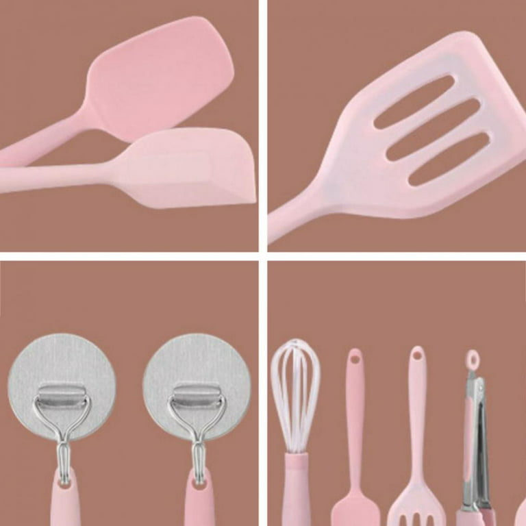 Pink 19PCS Cooking Utensils Set Non-Stick Pan Baking Tools