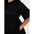 thumbnail image 4 of Terra & Sky Women’s Plus Tiered Mini Dress with Elbow Length Sleeves, Sizes 0X-5X, 4 of 5