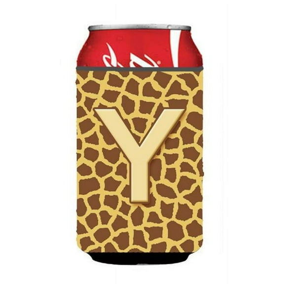 Letter Y Initial Monogram - Giraffe Can Or Bottle  Hugger
