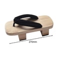 thumbnail image 2 of BELOVING 3xJapanese Wooden Clogs Shoes Trendy for Stage Performance Apartment Carnivals 44, 2 of 9