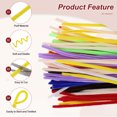 thumbnail image 2 of Uxcell 100-Pack Limpiapipas para Manualidades, 11.8" Varillas de Chenille para Arte/Festivales Ramo/Manualidades/Christmas/Proyectos DIY [Amarillo], 2 of 7