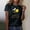 Black, variant on Graphic Tees for Women Casual Short Sleeve Graphic Print Tee for Everyday Wear Comfortable Crew Neck Top for Women’s Wardrobe Pink L