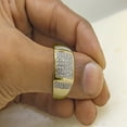 thumbnail image 6 of Halo Jewelers 0.75 Carat (ctw) 14k Yellow Gold Round Cut Natural Diamond Cluster Men's Wedding Ring Diamond Jewelry For Mens | H-I Color, I2 Clarity, 3/4 CT Ring Size-13, 6 of 6