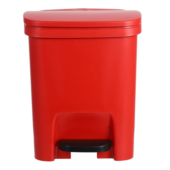 NIAIZEK Pedal Trash Can with Lid for Kitchen, Bathroom, Office, Home Use - , Hands-Free Garbage Bin