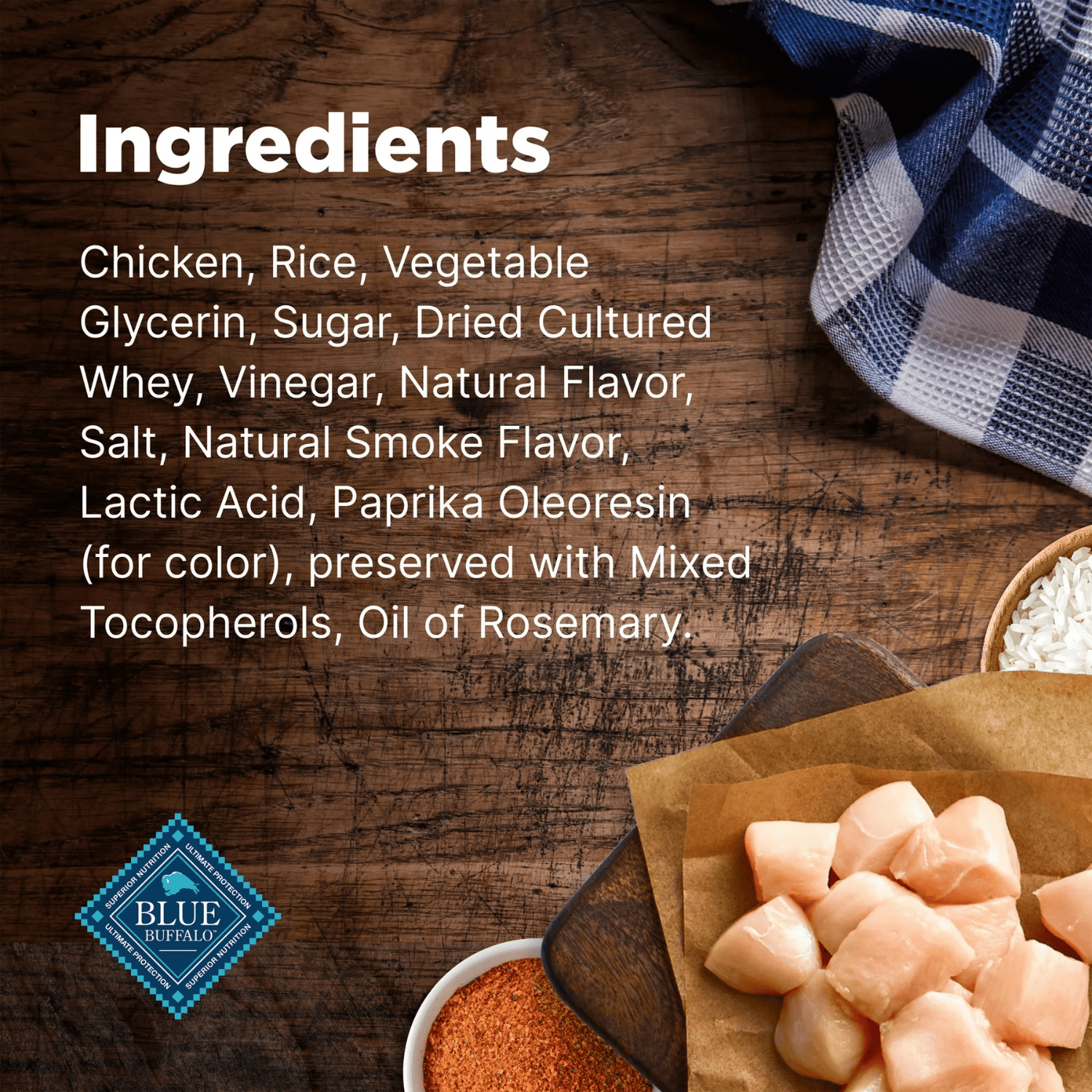 Blue Buffalo Nudges Jerky Cuts Natural Dog Treats, Chicken, 453g, BLUE Nudges Jerky Dog Chicken