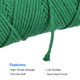 thumbnail image 3 of Algodón Cuerda Cordel Cuerda Retorcido Cordón, Esmeralda Verde 50m/54 Yardas para Pared Colgar, Plantas Colgar, Tejer, Macramé Anudar, 3 of 7