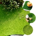 thumbnail image 2 of LEEYNEER 6 Pcs Fake Grass Mini Grasses Lawn Compact Grass Pad Mini Lawn Square Multifunction Pvc, 2 of 6