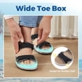 thumbnail image 3 of FitVille Women's Wide Arch Support Sandals Adjustable Ankle Strap Flat Sandals For Women, 3 of 6